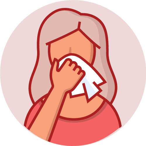 Blowing Nose Icon